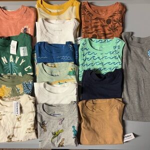 Toddler boys 2T tank and tee lot